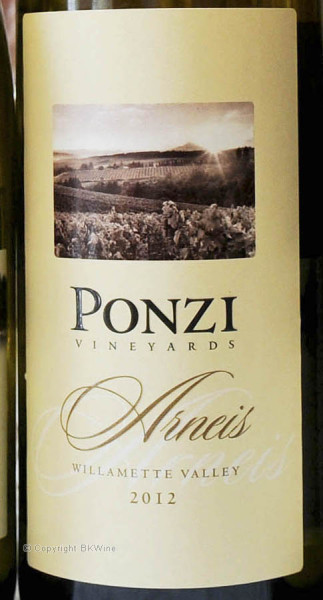 Ponzi Arneis Williamette Valley