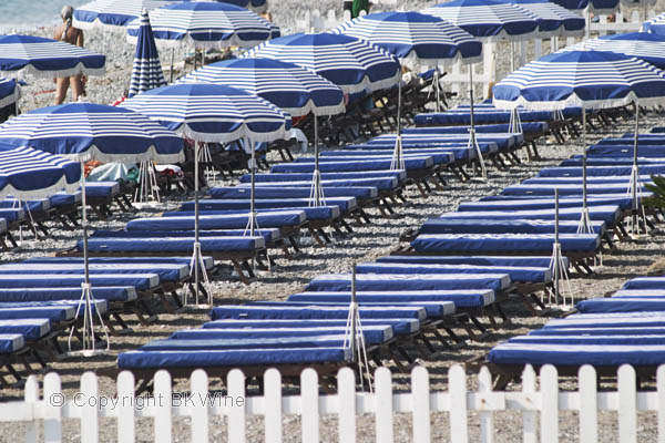 Sun deck chairs in Provence