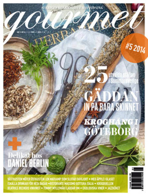 Tidningen Gourmet juli 2014