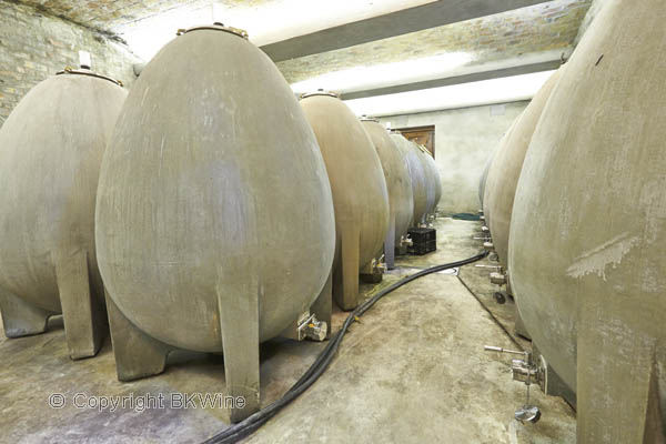 Egg tanks in the wine cellar at Boekenhoutskloof