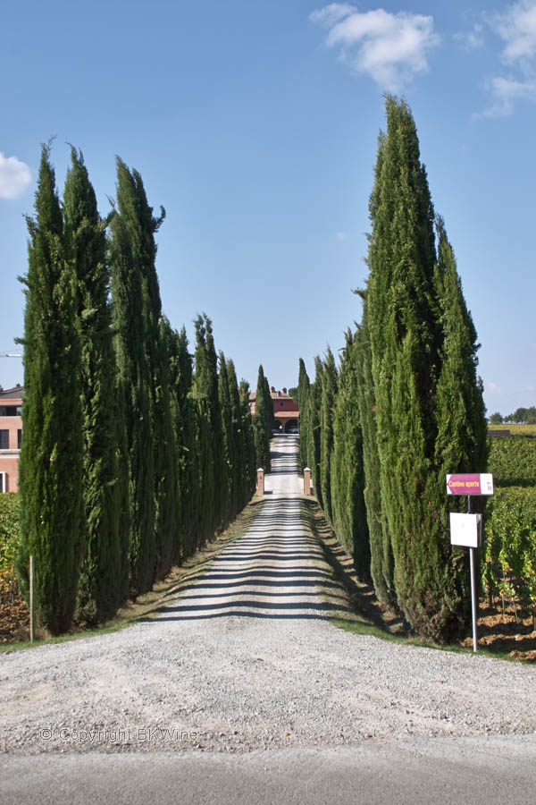 The entrance to the Poliziano winery