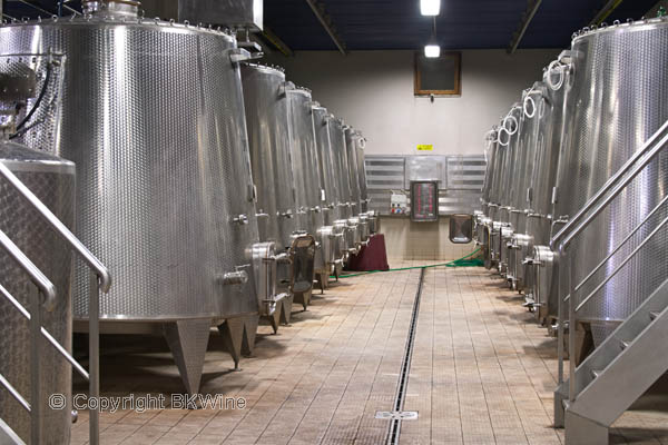 Fermentation vats at Poliziano in Montepulciano