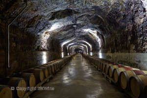 A barrel cellar tunnel at Bodegas Roda in Rioja