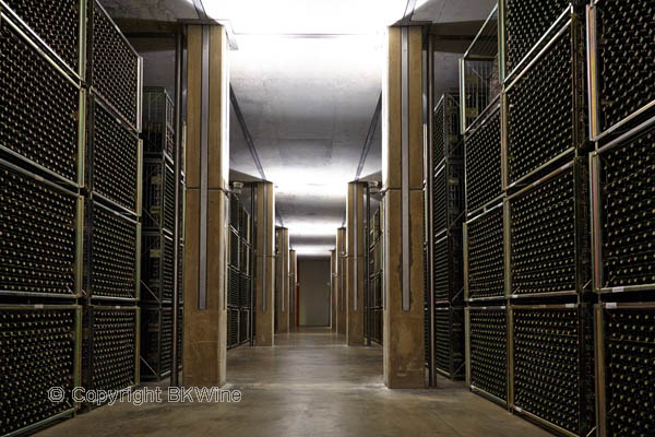 The bottle cellar at Bodegas Roda in Rioja