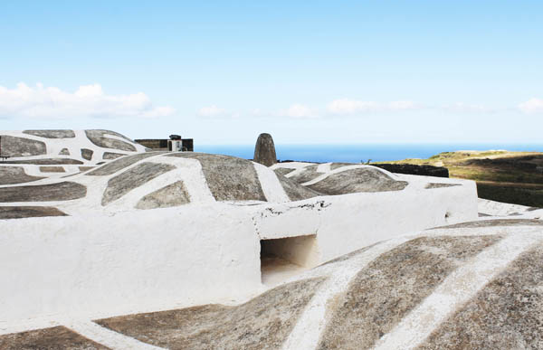 Dammusi with undulating roof to collect rainwater