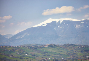 High mountains can be the backdrop in Le Marche