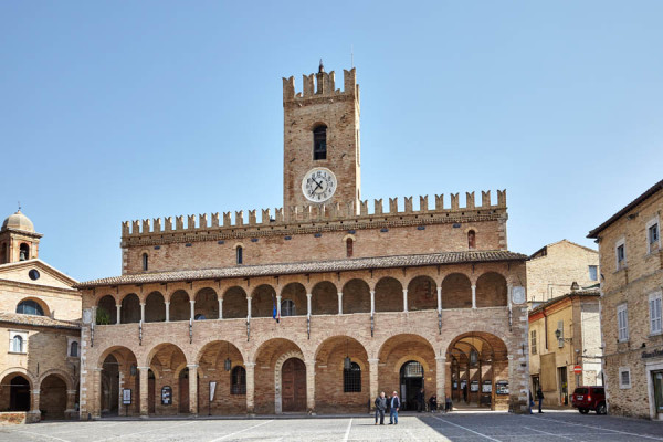 The town hall in a town in Le Marche