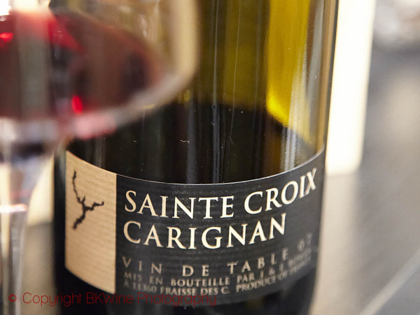 Domaine Sainte Croix, Carignan, Corbieres, Languedoc