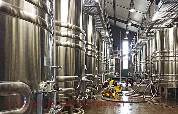 The new vat hall at Chateau de France