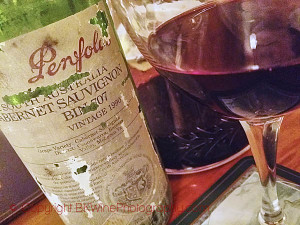 old bottle of penfolds