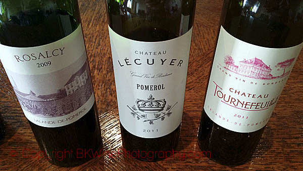 Tasting Chateau Tournefeuille and their other wines