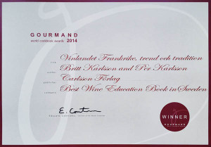 vinlandet frankrike gourmand award