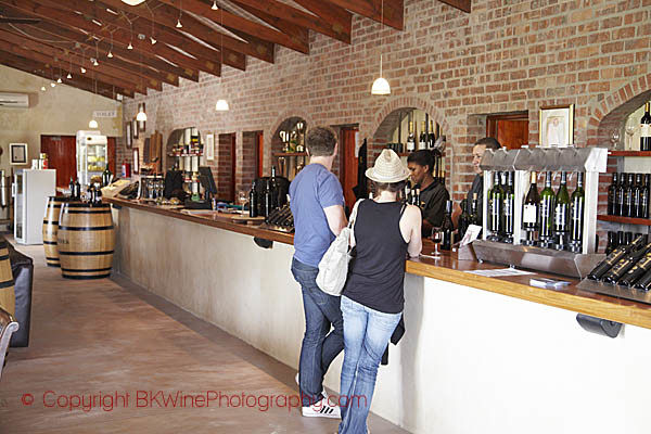 The tasting room at the Anura Winery in Paarl