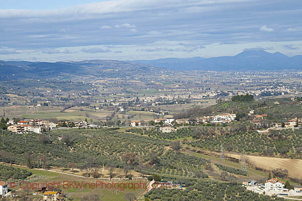 View over Montefalco landscape