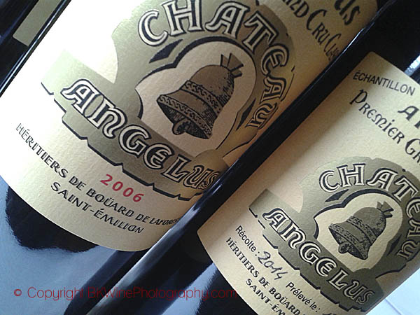 Two vintages Chateau Angelus, Saint Emilion