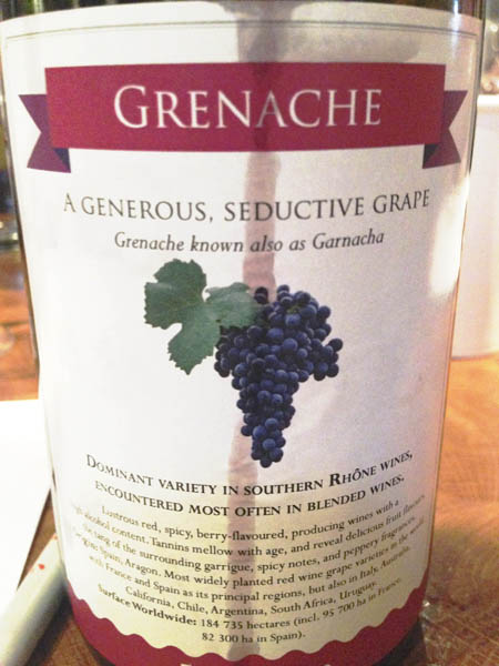 Grenache from Cotes du Rhone
