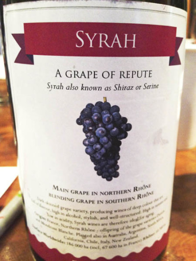 Syrah for Cotes du Rhone