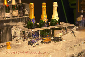 champagne in ice