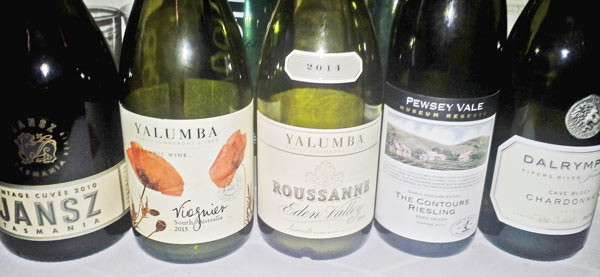 Yalumba, Jansz, Pewsy Vale, Dalrymple