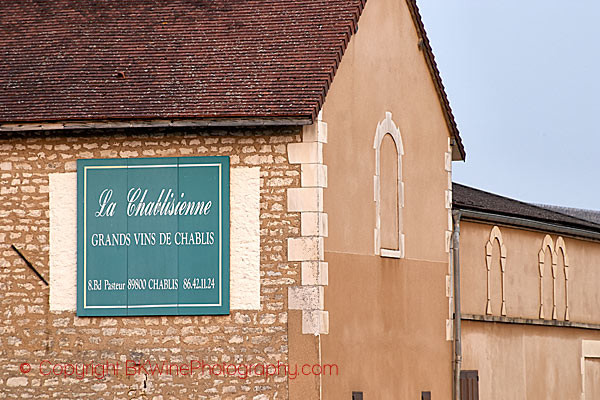 The Chateau Grenouille, La Chablisienne, in Chablis