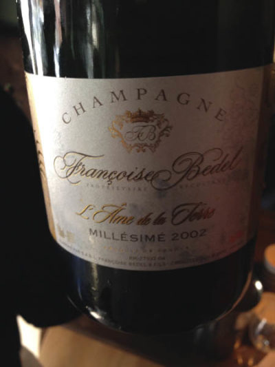 Champagne Francoise Bedel l'Ame de la Terre