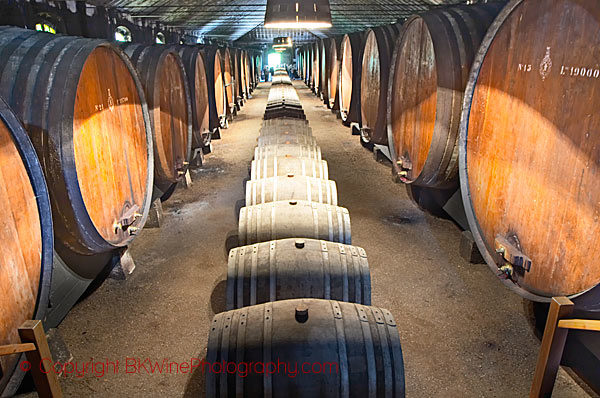 Periquita is aged in big old oak barrels