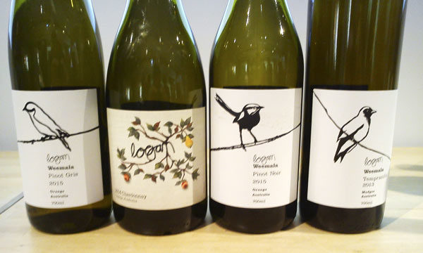 Peter Logan wines, Pinot Gris, Chardonnay, Pinot Noir, Tempranillo