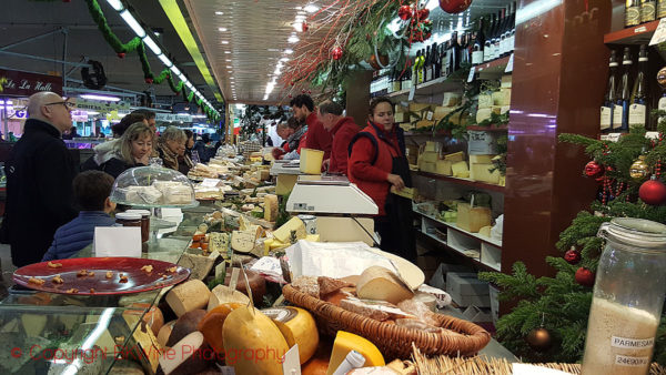 Cheese at a market in Paris