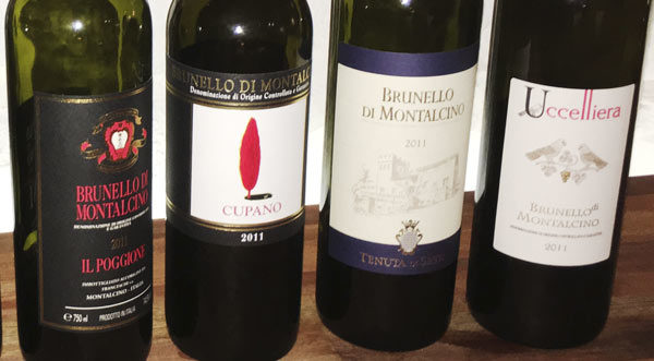 Brunello di Montalcino, Il Poggione, Cupano, di Sesta, Uccelliera