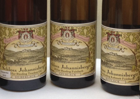 Schloss Johannisberg 2015 labels