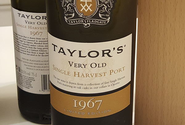 Taylor's Very Old Single Harvest 1967