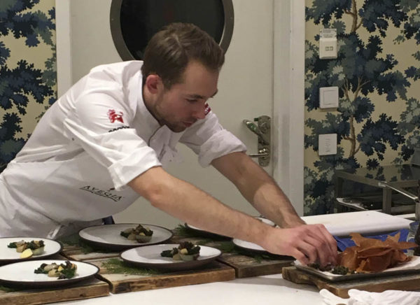 Johan Backéus, one of the young chef competitors