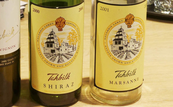 Tahbilk Shiraz 2000 and Marsanne 2001