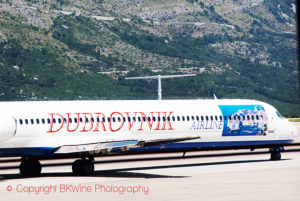 air-plane in dubrovnik