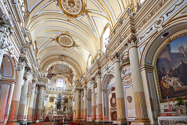 A church interior, Catania, Sicily