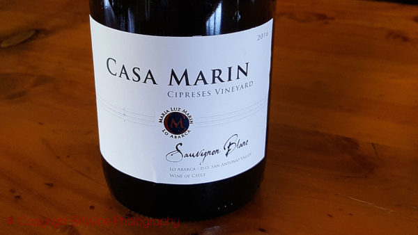 Sauvignon Blanc Cipreses Vineyard, of Vina Casa Marin, Chile