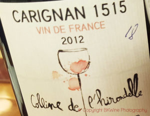 Vin de france carignan 1515 Colline de l'Hirondelle 2012