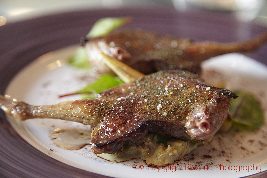 An Alain Senderens creation, leg of guineafowl