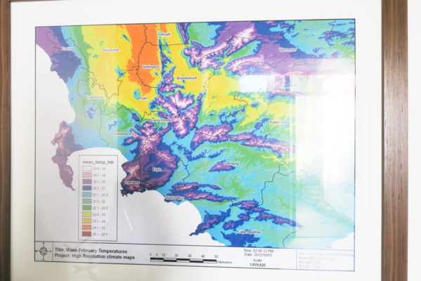 Western Cape heat map