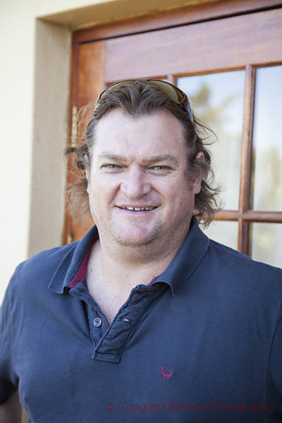 Bruwer Raats, winemaker in South Africa