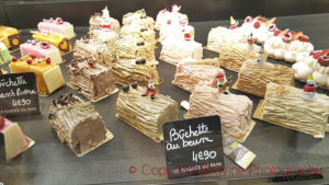 Buches de noel, the French Christmas log cake