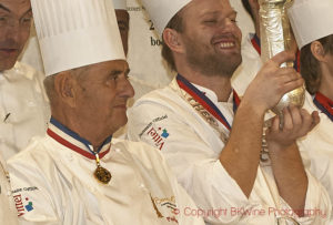 Paul Bocuse at Bocuse d'Or in Lyon