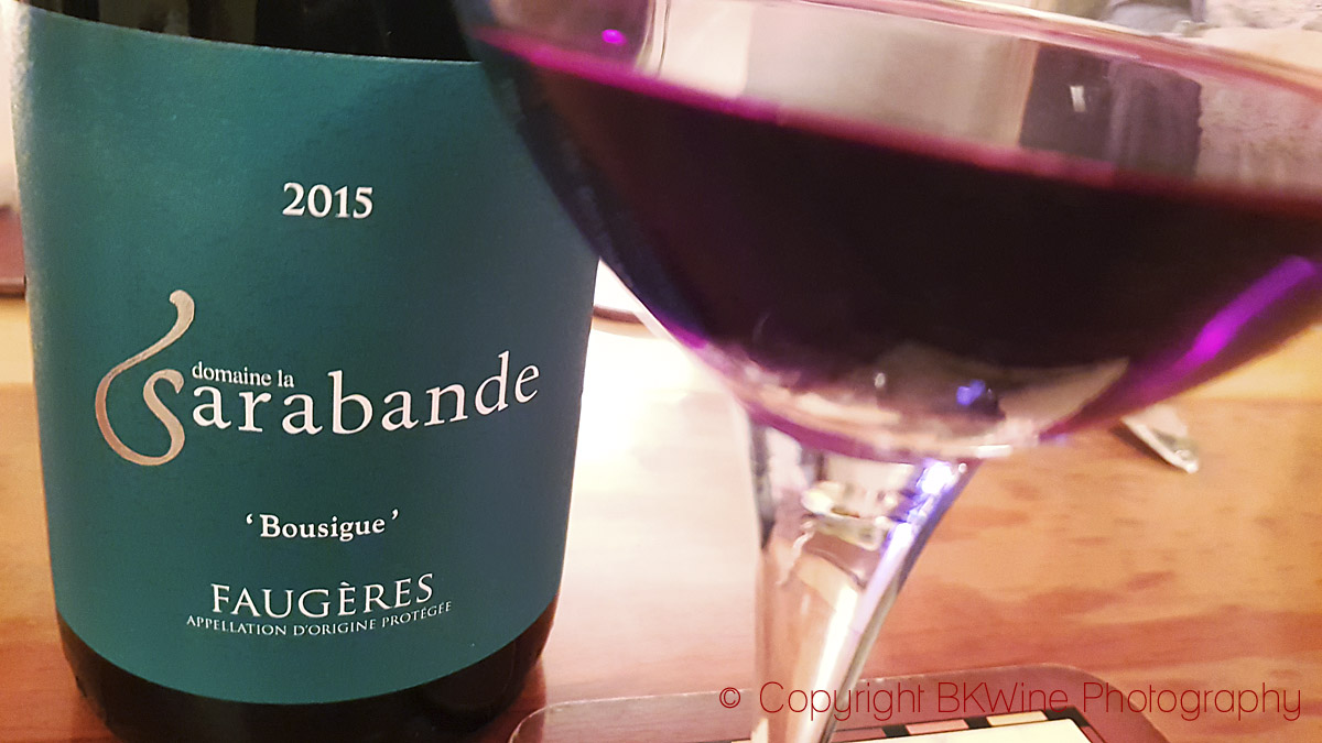 Domaine la Sarabande Bousigue 2015 Faugeres, Languedoc