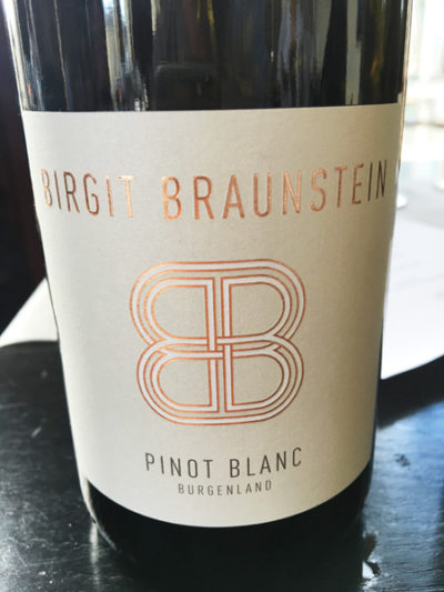 Birigit Braunstein Pinot Blanc, Burgenland