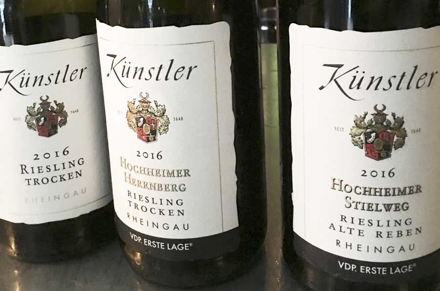 Kuenstler Riesling, Hochheimer Herrnberg, Hochheimer Stielweg