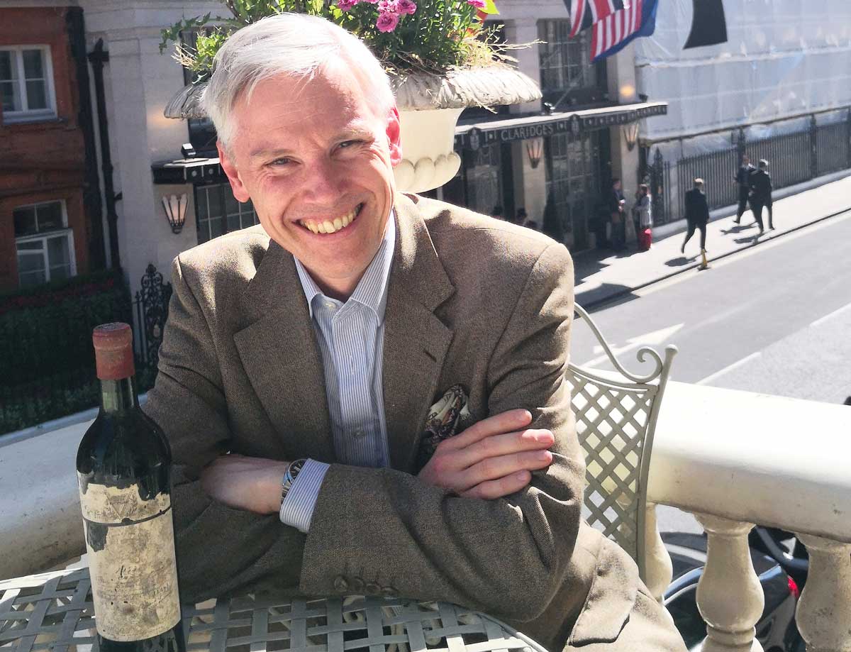 Stuart George with Chateau Mouton-Rothschild 1945