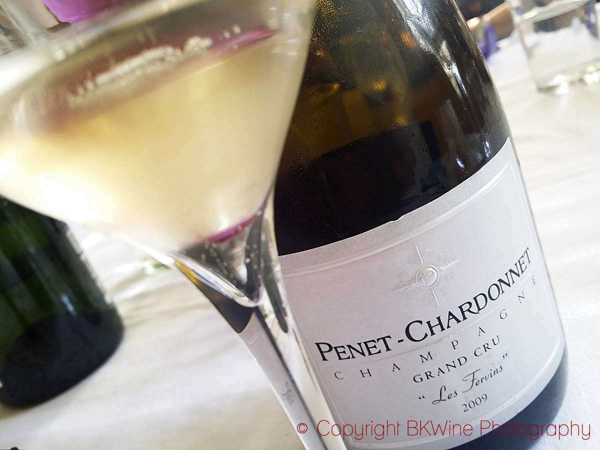 Les Fervins 2009 grand cru, Champagne Penet Chardonnet