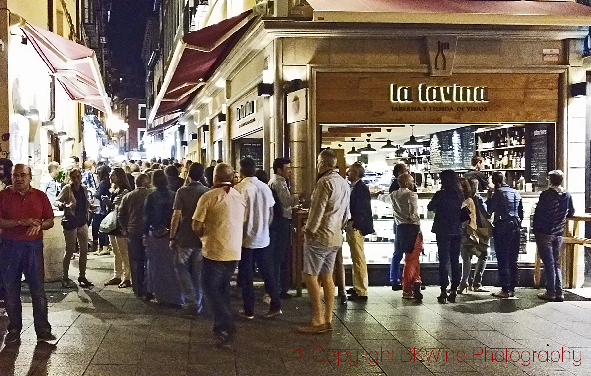Tapas bars on Calle Laurel in Logrono, Rioja