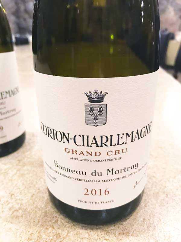 Corton Charlemagne Bonneau de Martray 2016