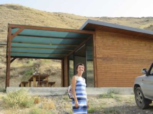 Marina Mirzabekian and the wine cube